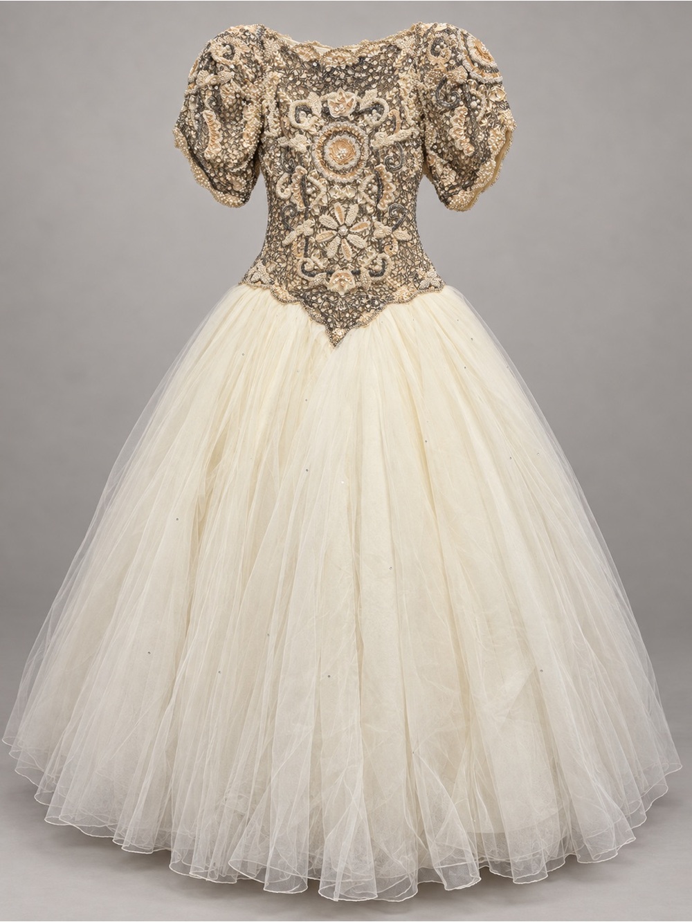 Vintage Scaasi Bride Eva Haynal Forsyth Beaded Wedding Gown